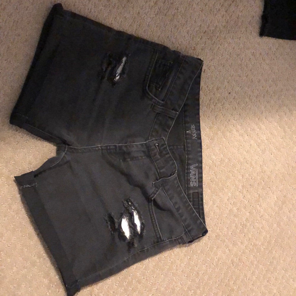 Vans size 7 distressed shorts